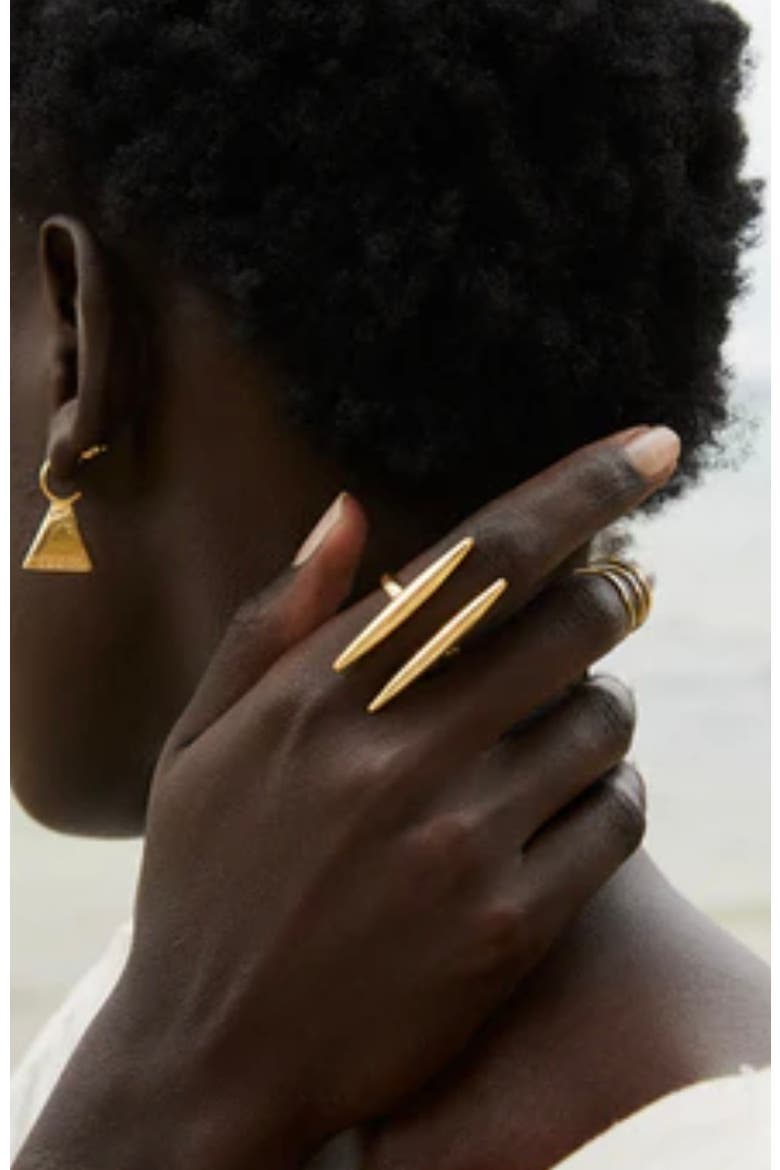 Dinka Earrings, Alternate, color, Gold Plated