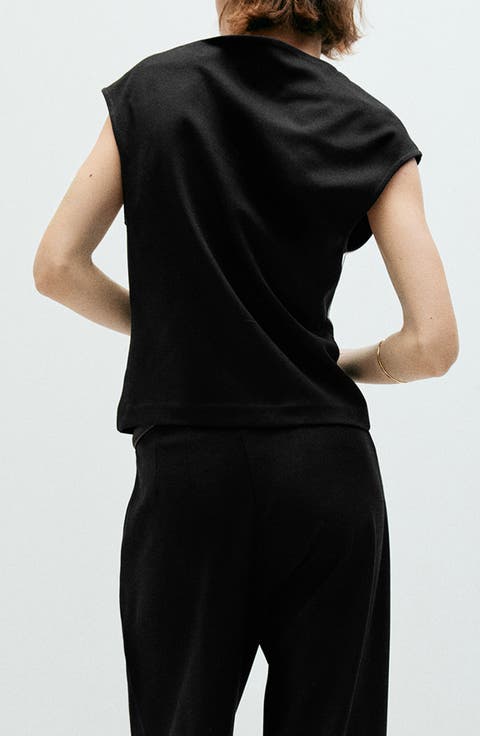 Asymmetrical Draped Top