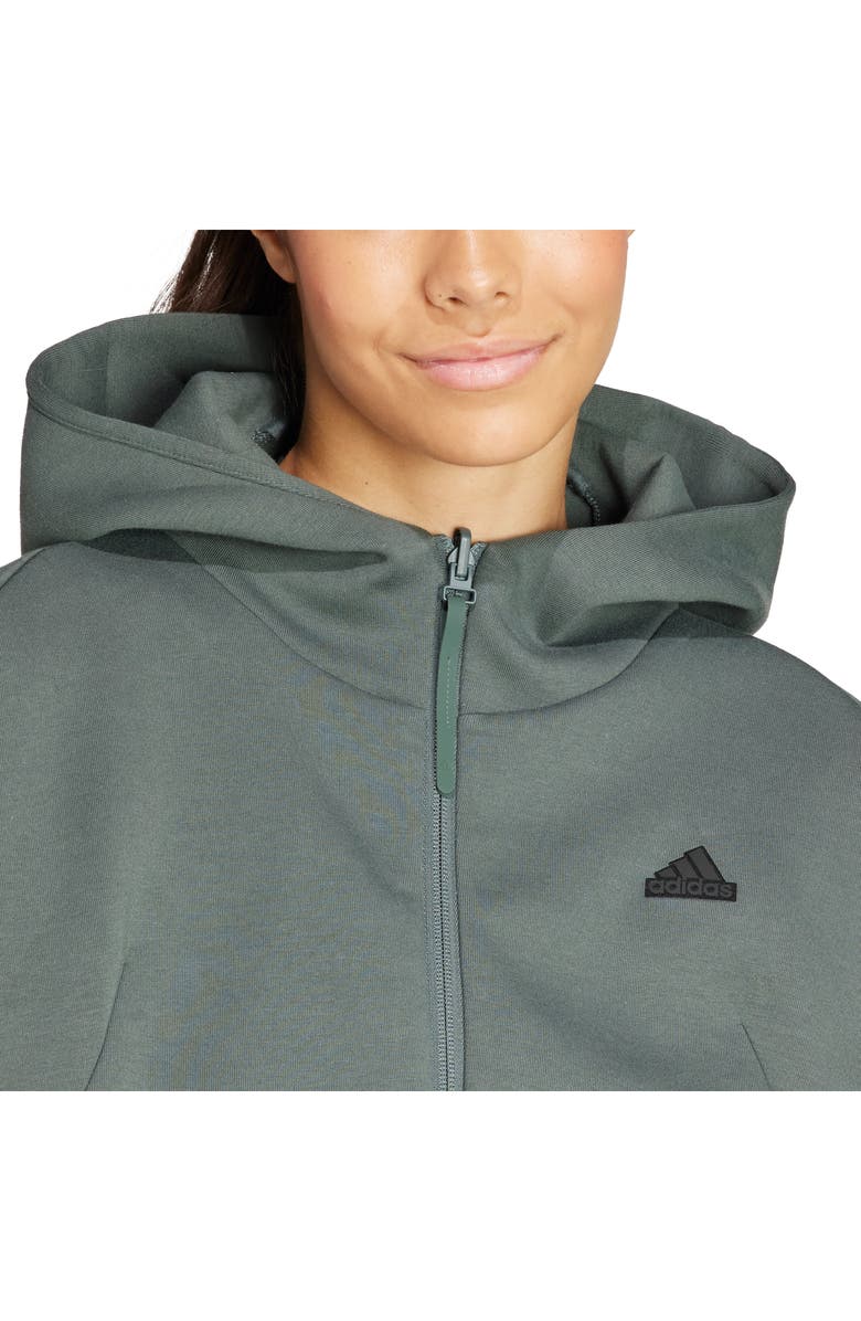 adidas Z.N.E. Loose Fit Performance Zip Hoodie, Alternate, color,