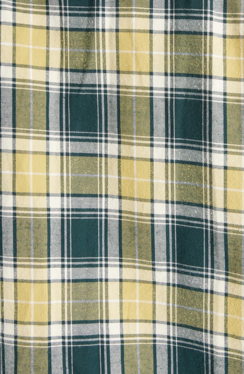 Acne Studios Face Logo Patch Check Button-Up Shirt, Alternate, color, 