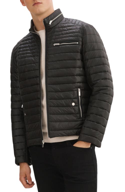Regency Men's Lightweight Puffer Jacket In Black