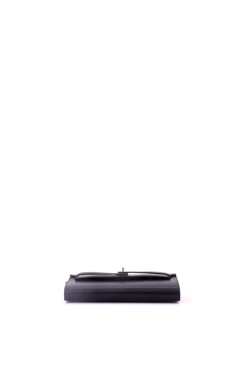 Kelly To Go Wallet Chevre Chamkila, Alternate, color, Noir