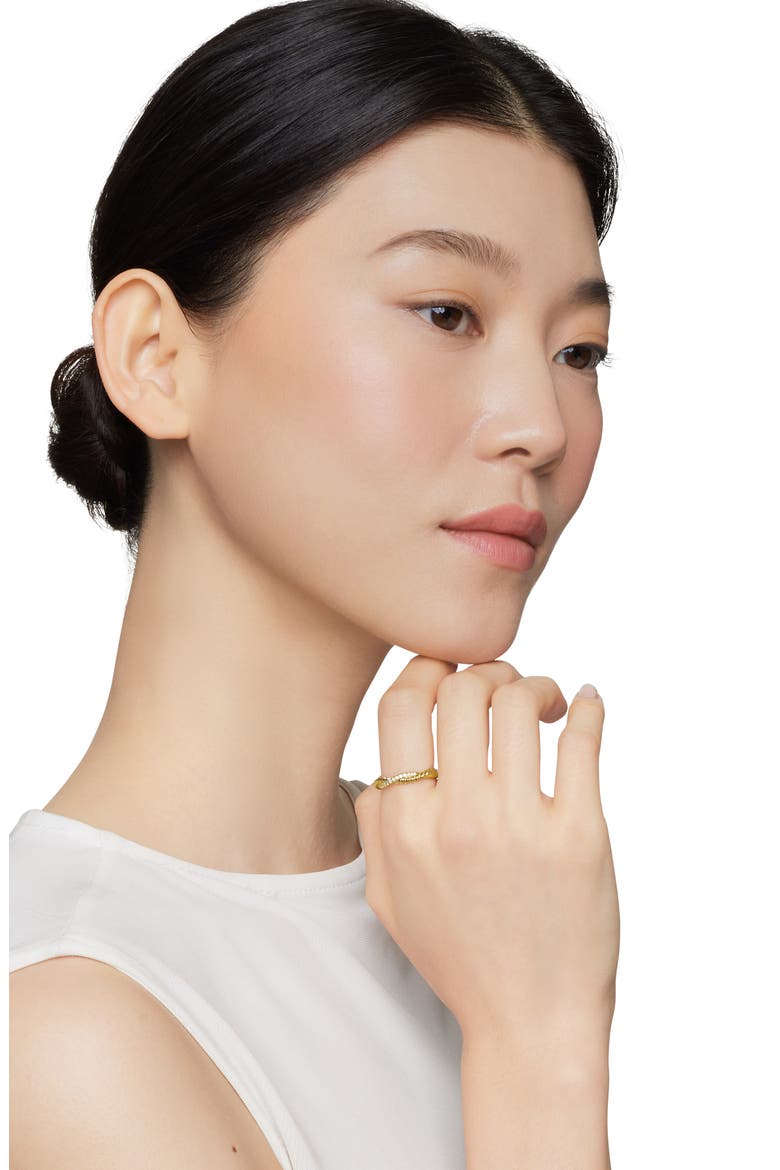 Petite Infinity Twisted Ring in 18K Yellow Gold with Pavé Diamonds, Alternate, color, DIAMOND/ YELLOW GOLD