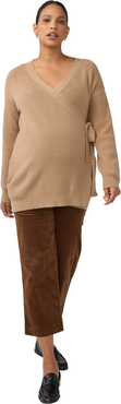 Ingrid & Isabel Ribbed Knit Crossover Maternity Nursing Cardigan