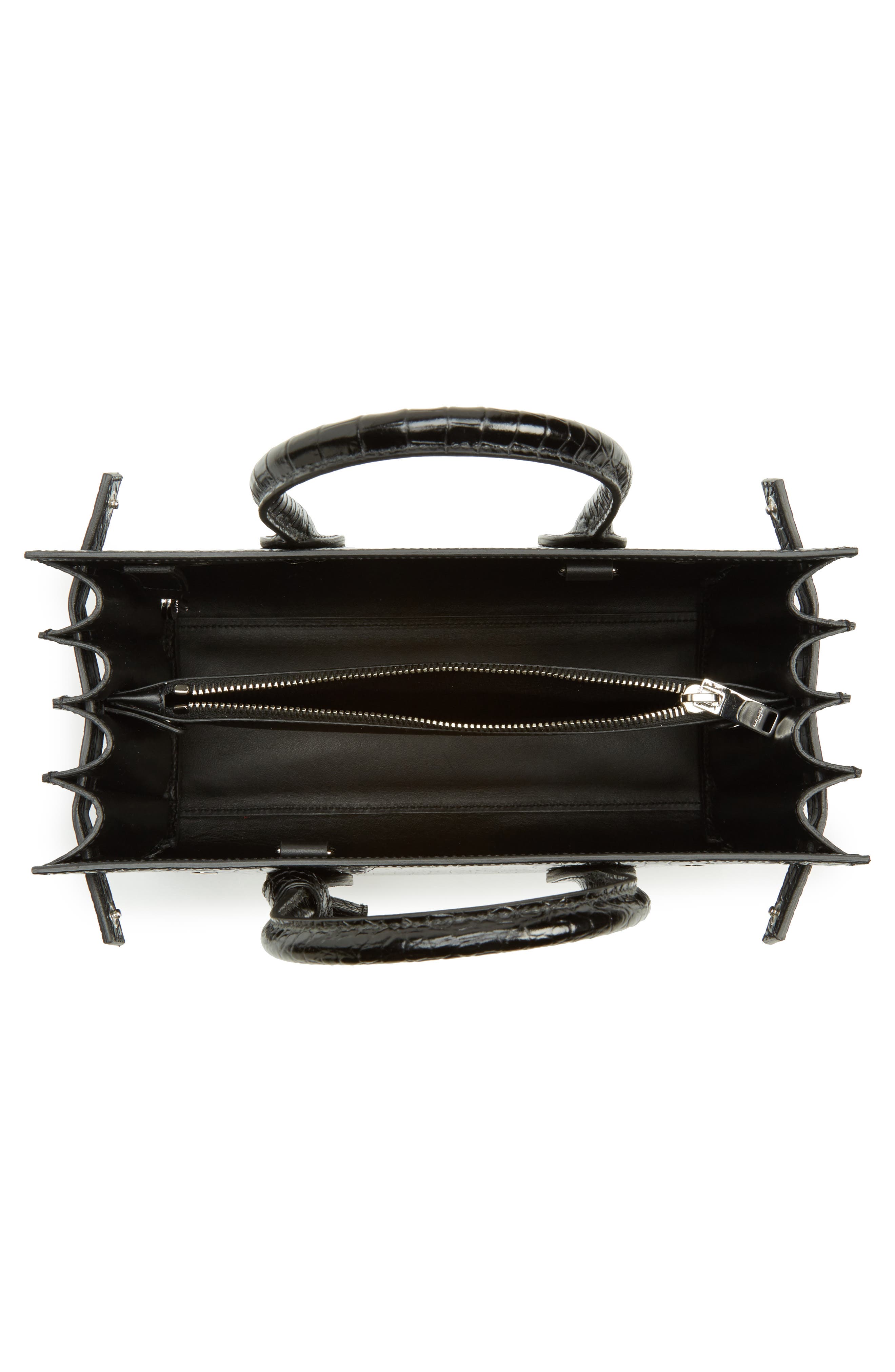 Saint Laurent Baby Sac de Jour Croc Embossed Calfskin Leather Tote, Alternate, color, 