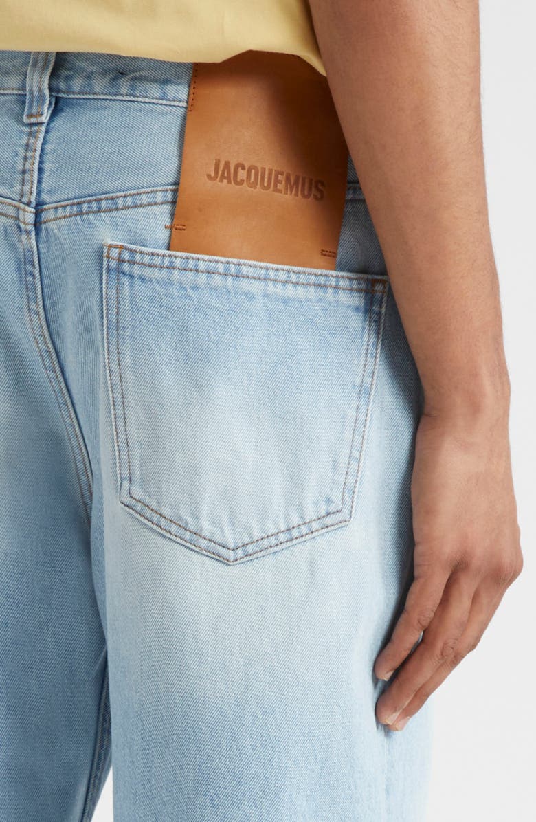 Jacquemus Le De Nimes Droit Straight Leg Jeans, Alternate, color, 