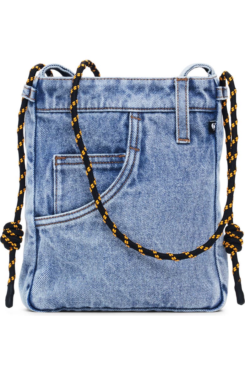 Desigual Denim Crossbody Bag, Main, color, Blue