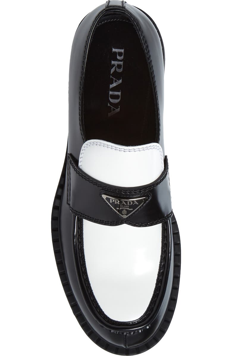 Prada Triangle Logo Loafer, Alternate, color,