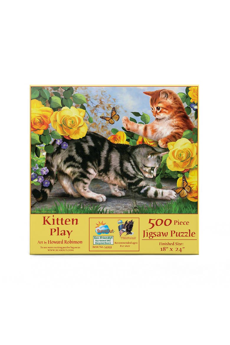 Kitten Play 500 piece Jigsaw Puzzle for Adults, Alternate, color, Multicolor