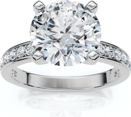 Bliss Diamond Certified 2 1/4Ct Karthy Diamond Engagement Ring 14k Gold or Platinum Lab Grown