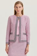 Ming Wang Family Savvy Heritage Shell Stitch Knit Jacket