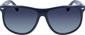 60mm Polarized Gradient Straight Top Sunglasses