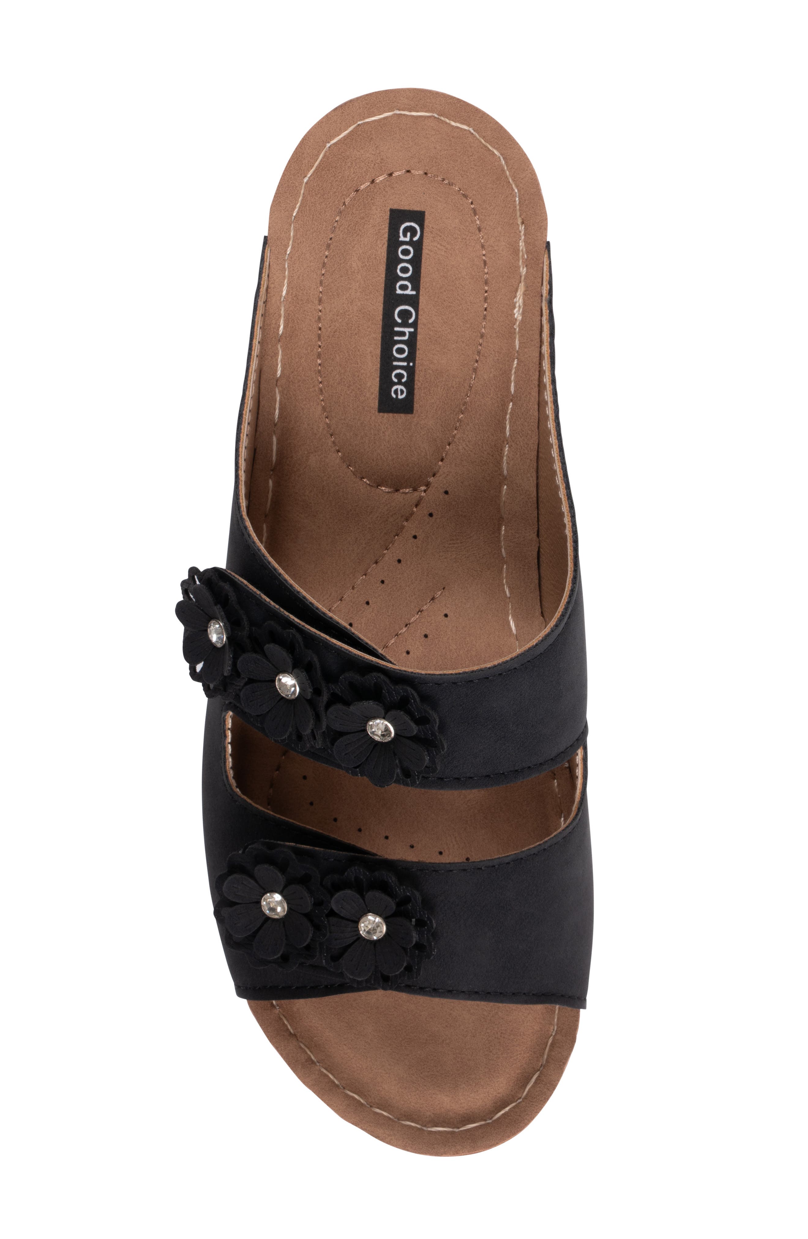 GOOD CHOICE NEW YORK Realyn Comfort Sandal, Alternate, color, Black