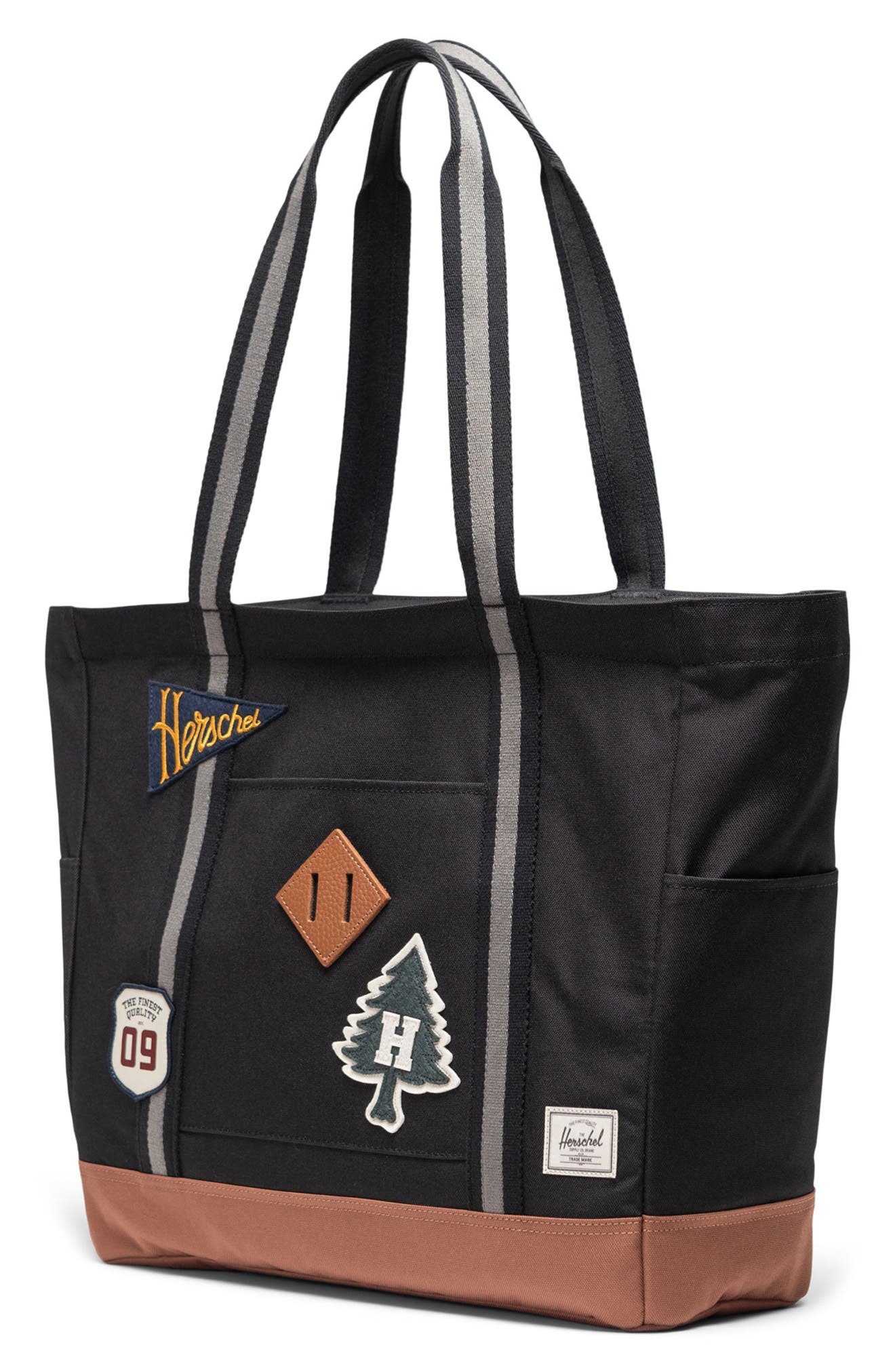 Heritage Tote, Alternate, color, PATCHES BLACK