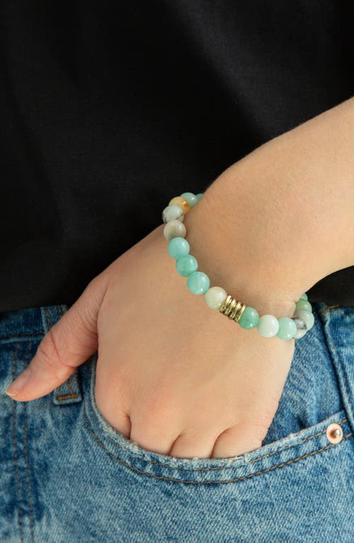 Marlyn Schiff Natural Stone Beaded Bracelet In Multi