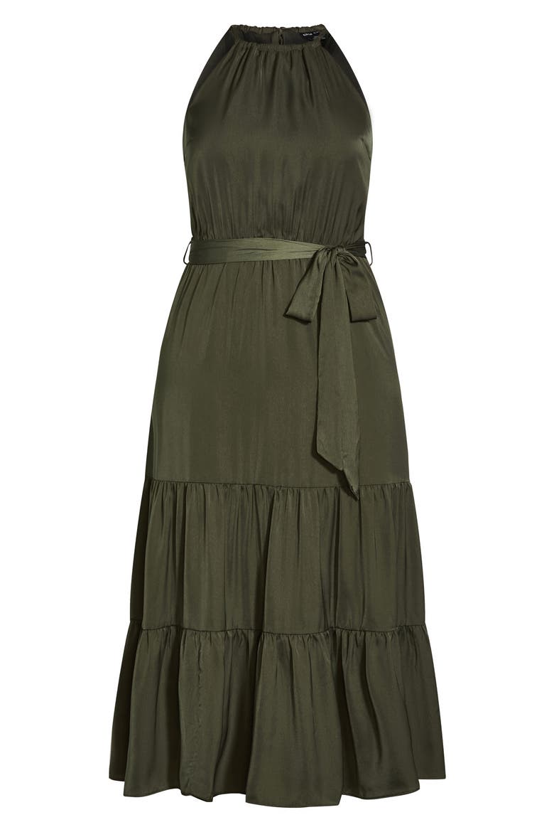 Tiered Maxi Dress, Alternate, color, FERN