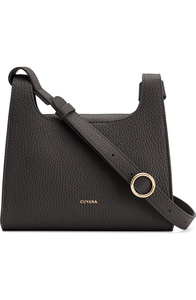 Cuyana Mini Double Loop Leather Crossbody Bag, Main, color,