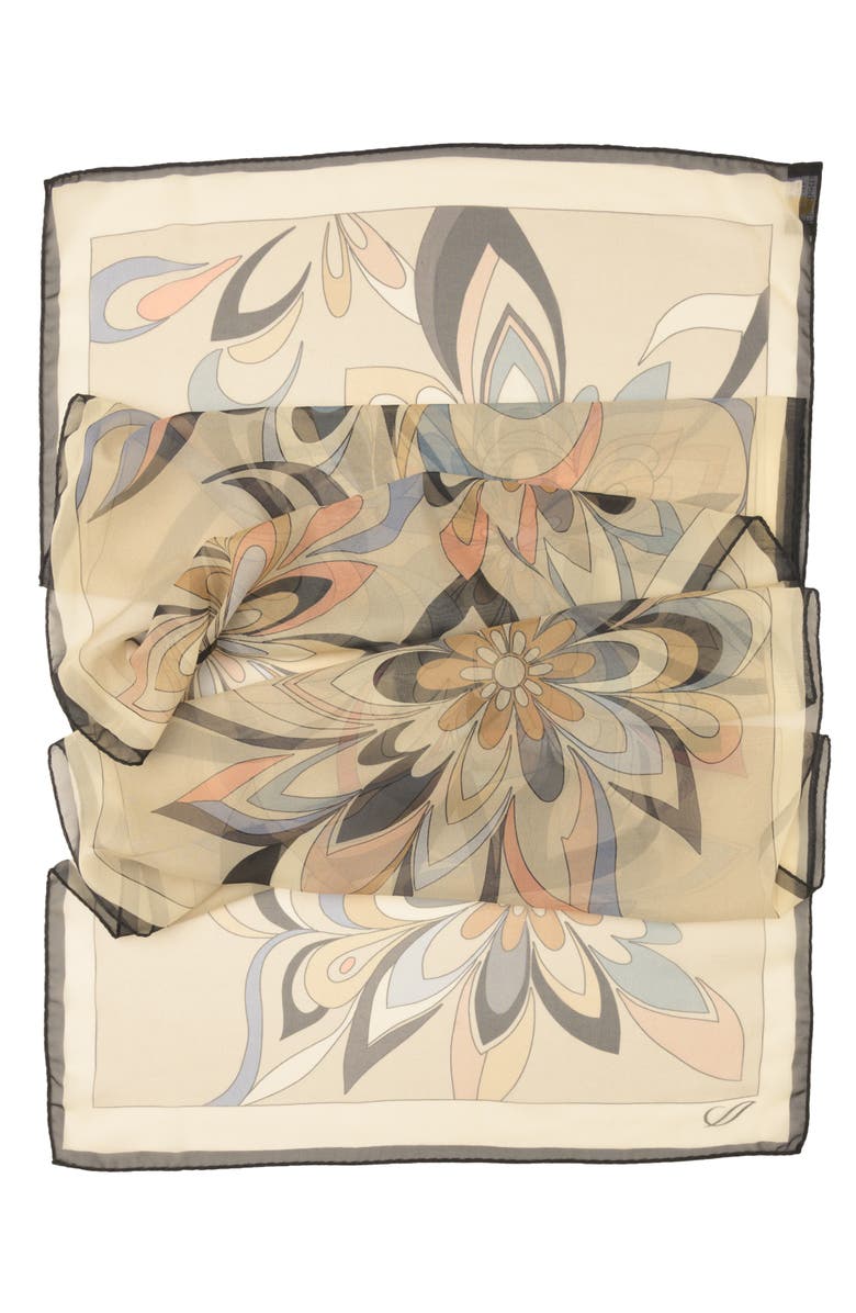 Elizabetta Liana - Long Silk Scarf for Women, Alternate, color, Tan