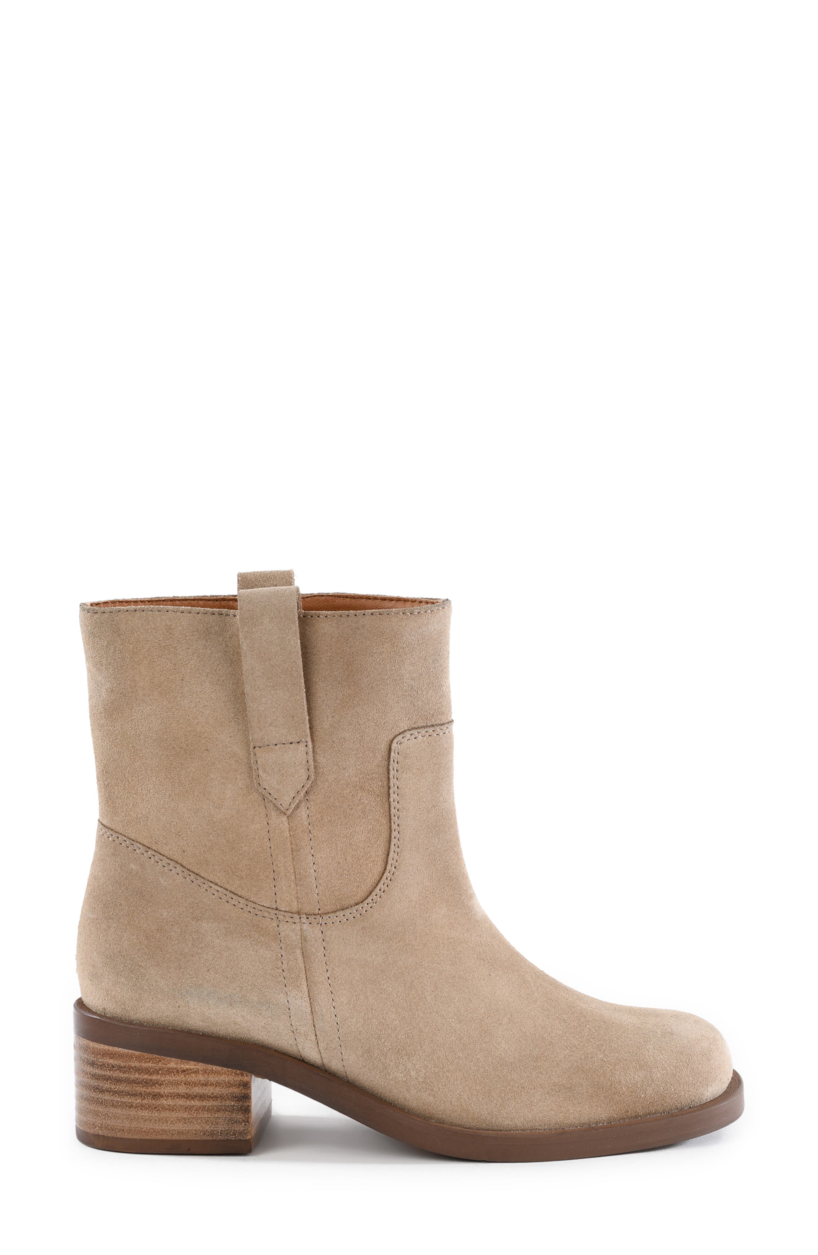 Curl Up Leather Boot, Alternate, color, TAUPE