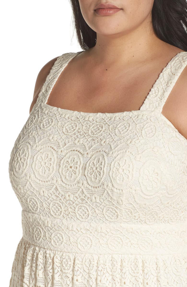 Eliza J Tiered Lace Maxi Dress, Alternate, color, 