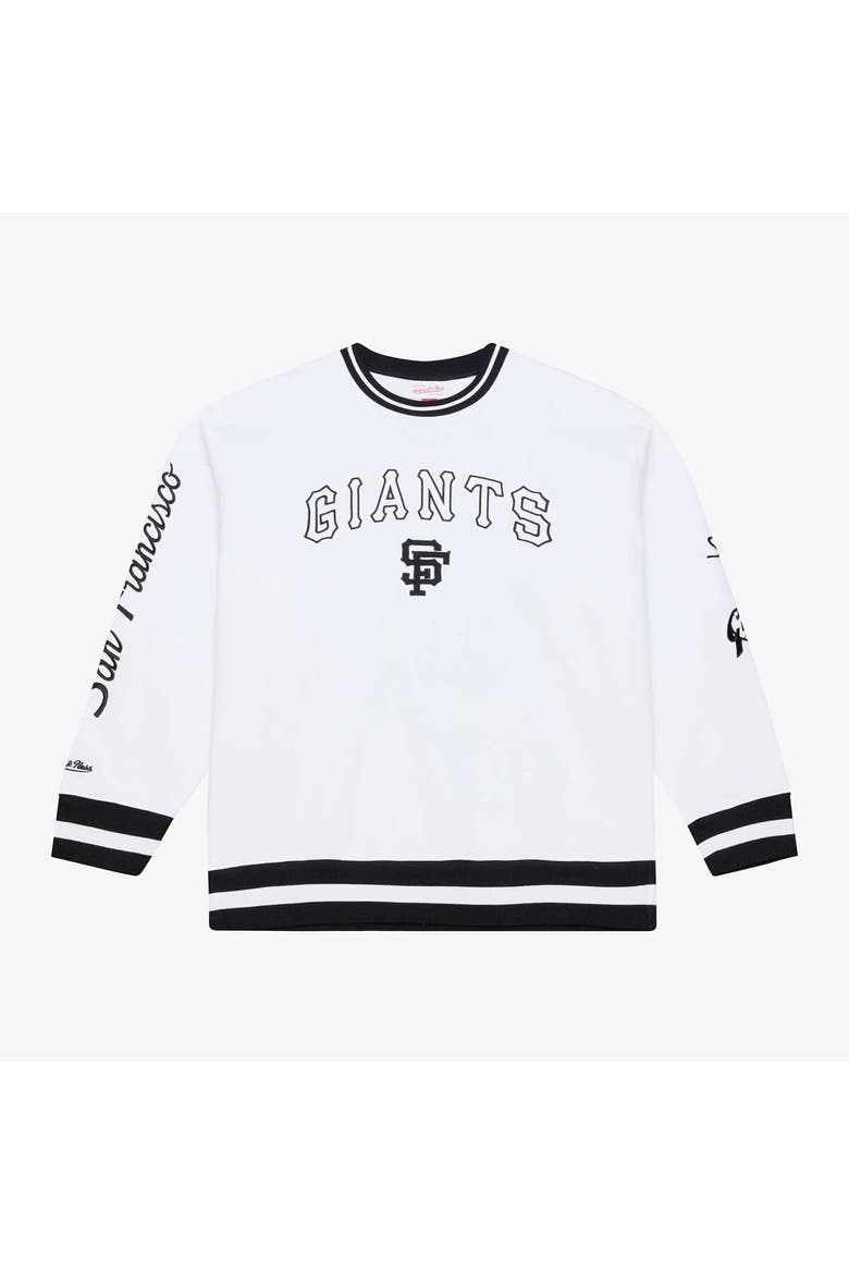 Men's Mitchell & Ness  White San Francisco Giants Arctic Fleece Sweatshirt, Main, color, White