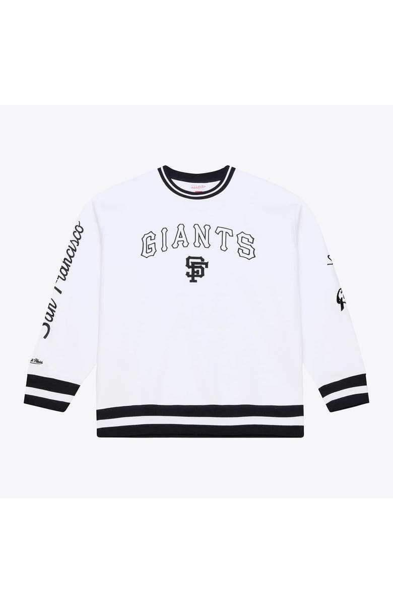 Mitchell & Ness Men's Mitchell & Ness  White San Francisco Giants Arctic Fleece Sweatshirt, Main, color, White