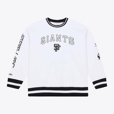 Men's Mitchell & Ness  White San Francisco Giants Arctic Fleece Sweatshirt