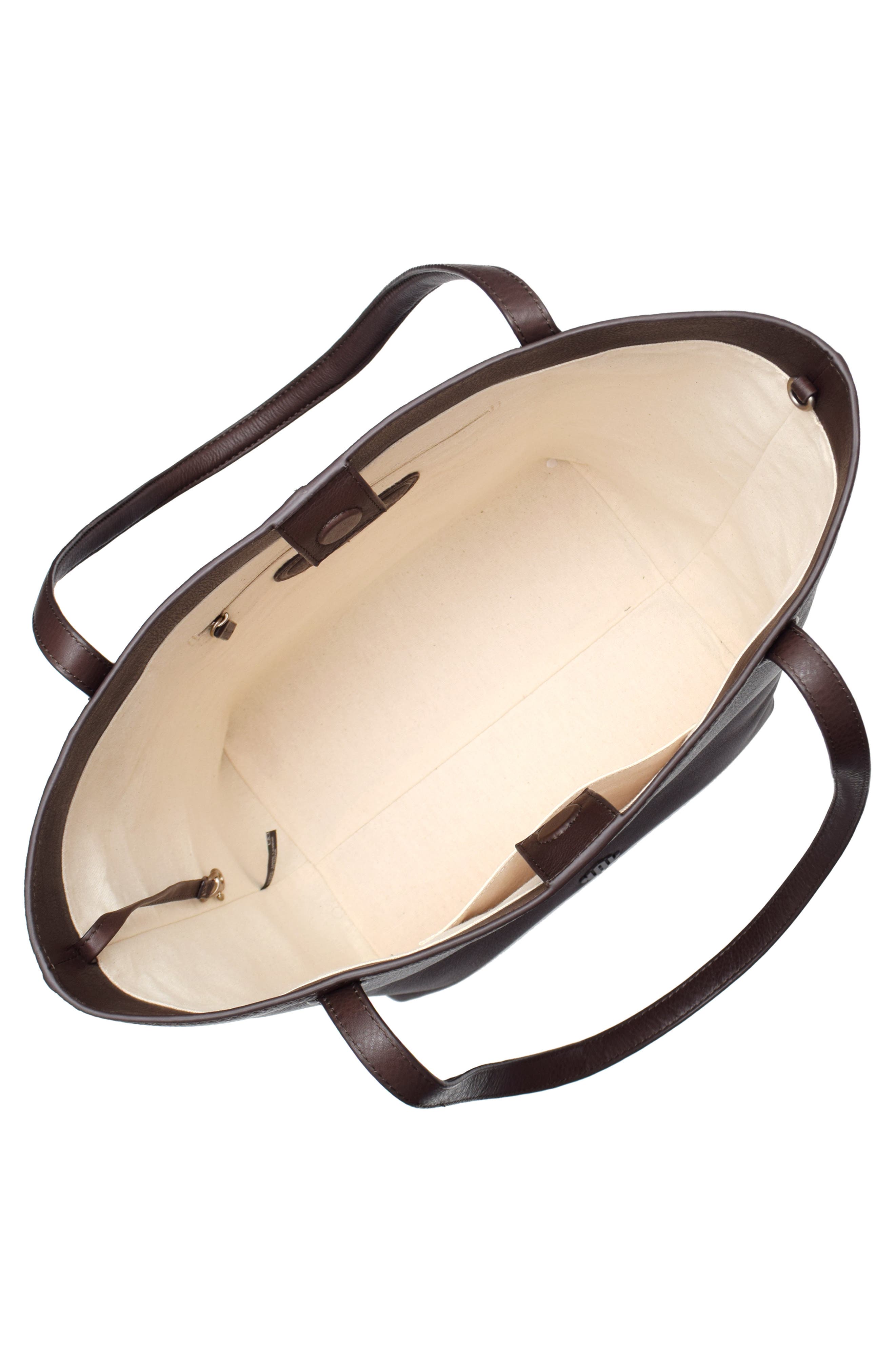 New Amsterdam Leatherworks Asher Large Leather Tote Bag, Alternate, color, Espresso