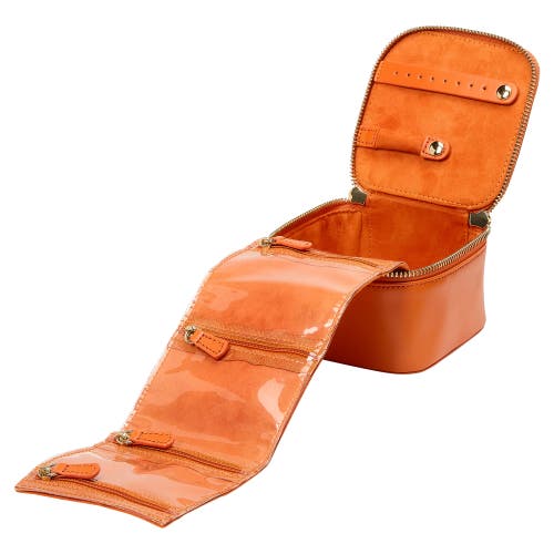 Wolf Maria Zip Jewelry Cube In Tangerine