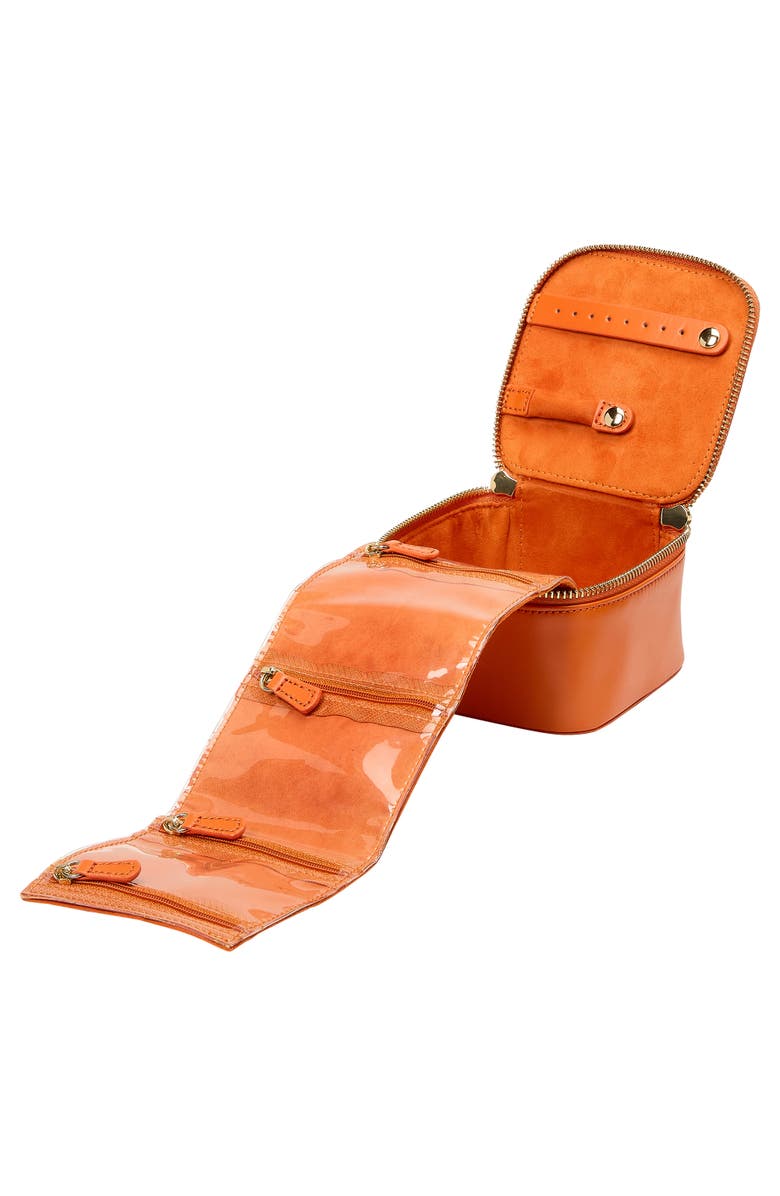 WOLF Maria Zip Jewelry Cube, Alternate, color, Tangerine