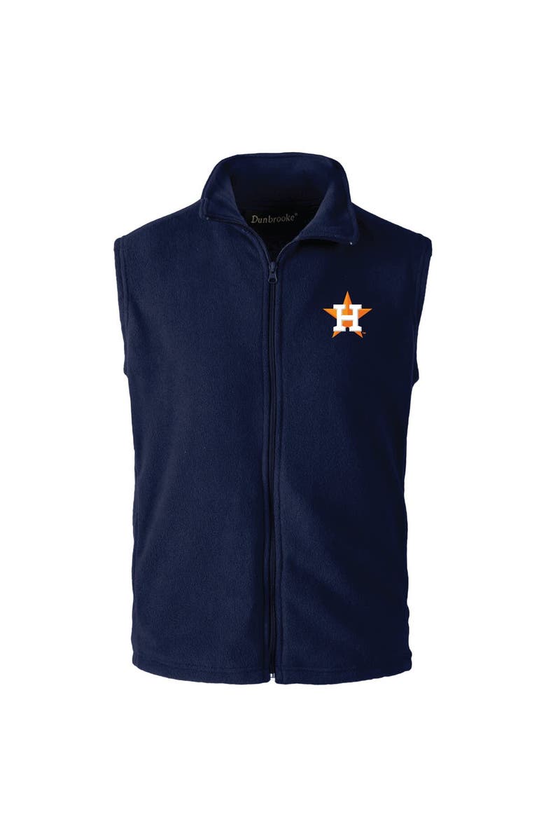 DUNBROOKE Men's Dunbrooke  Navy Houston Astros Full-Zip Vest, Alternate, color, 