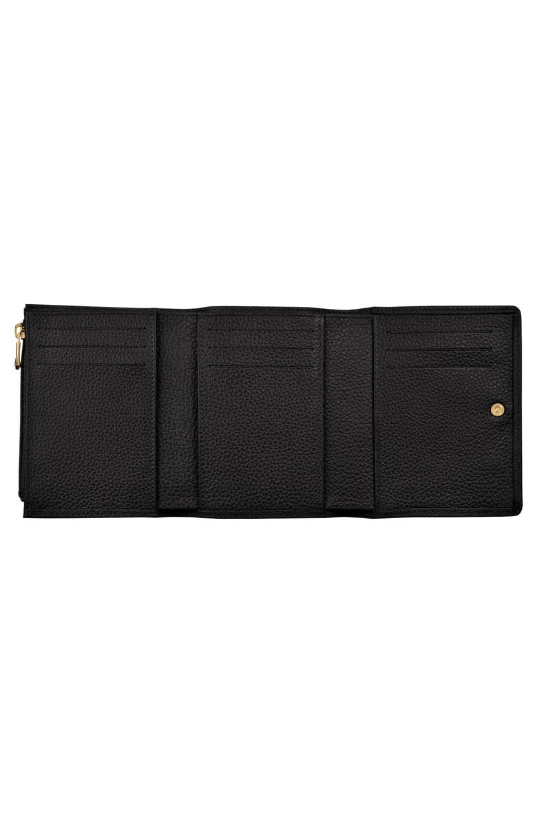 Longchamp Le Foulonné Leather Trifold Wallet, Alternate, color, 
