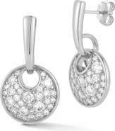 GLAZE JEWELRY Moissanite Disc Drop Earrings