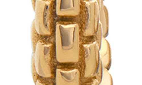 Monica Vinader Heirloom Freshwater Pearl Drop Huggie Hoop Earrings In Gold