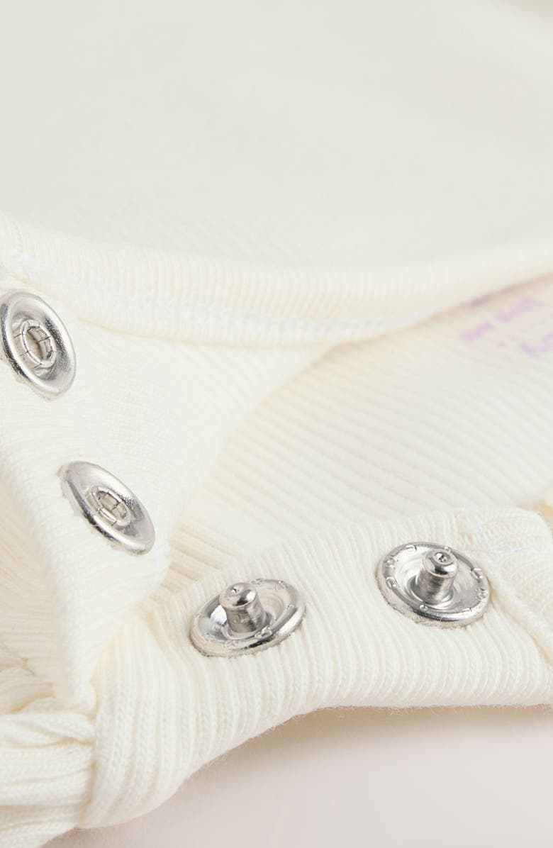 NEXT Long Sleeve Bodysuit & Heart Print Overalls Set, Alternate, color, Purple