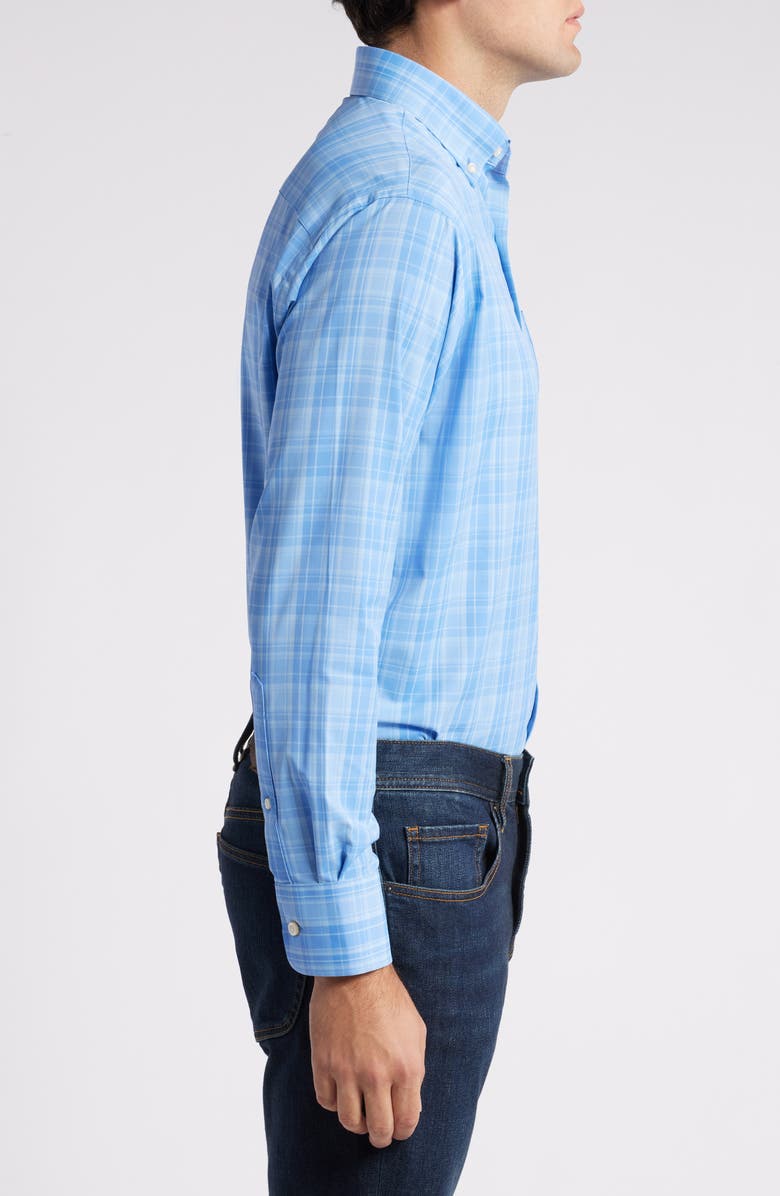Peter Millar Edmond Plaid Performance Twill Button-Down Shirt, Alternate, color, 