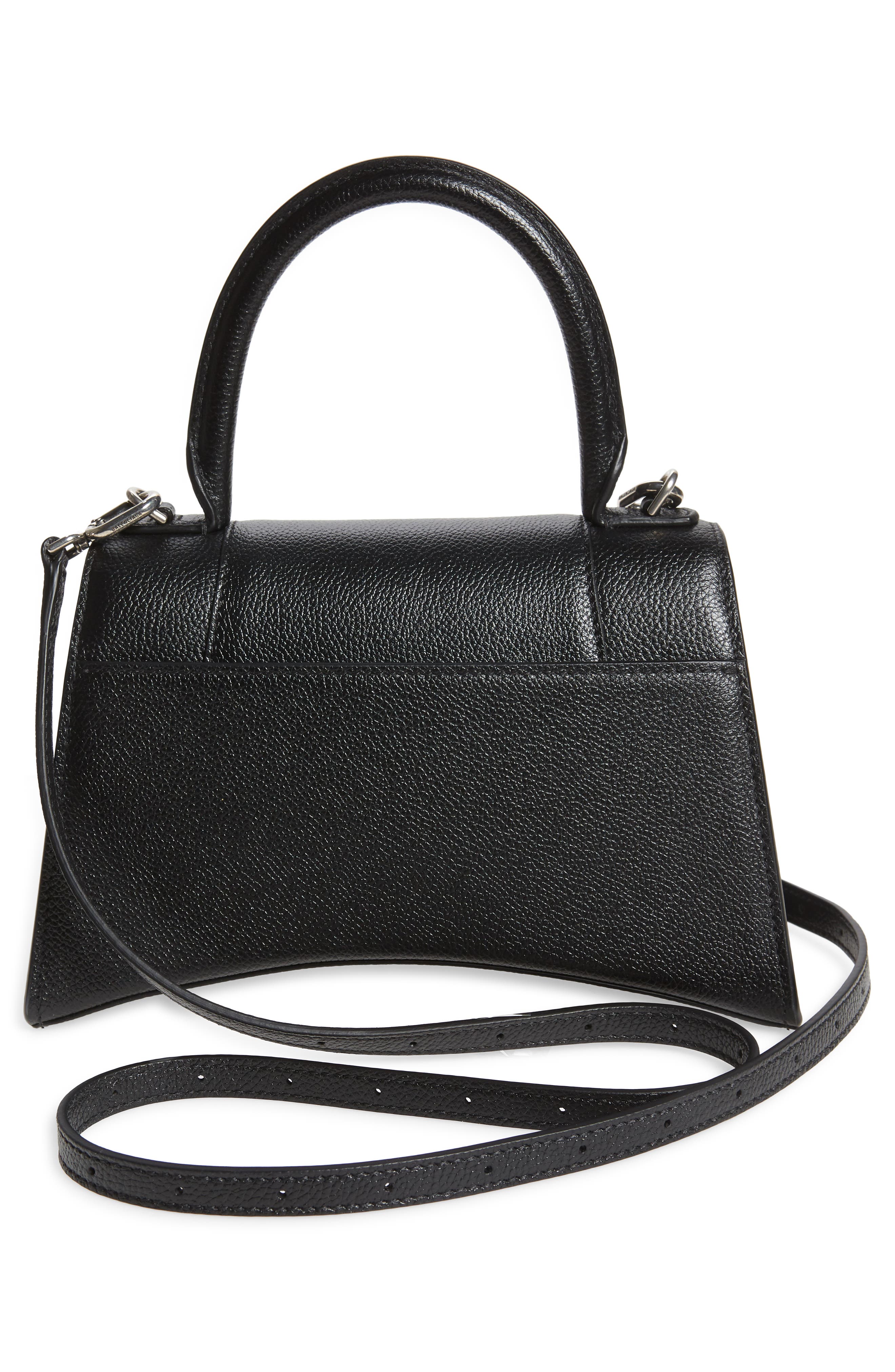 Balenciaga Small Hourglass Leather Top Handle Bag, Alternate, color, 