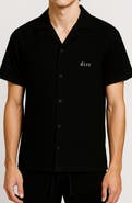 D.RT Vacay Black Cotton Camp Shirt