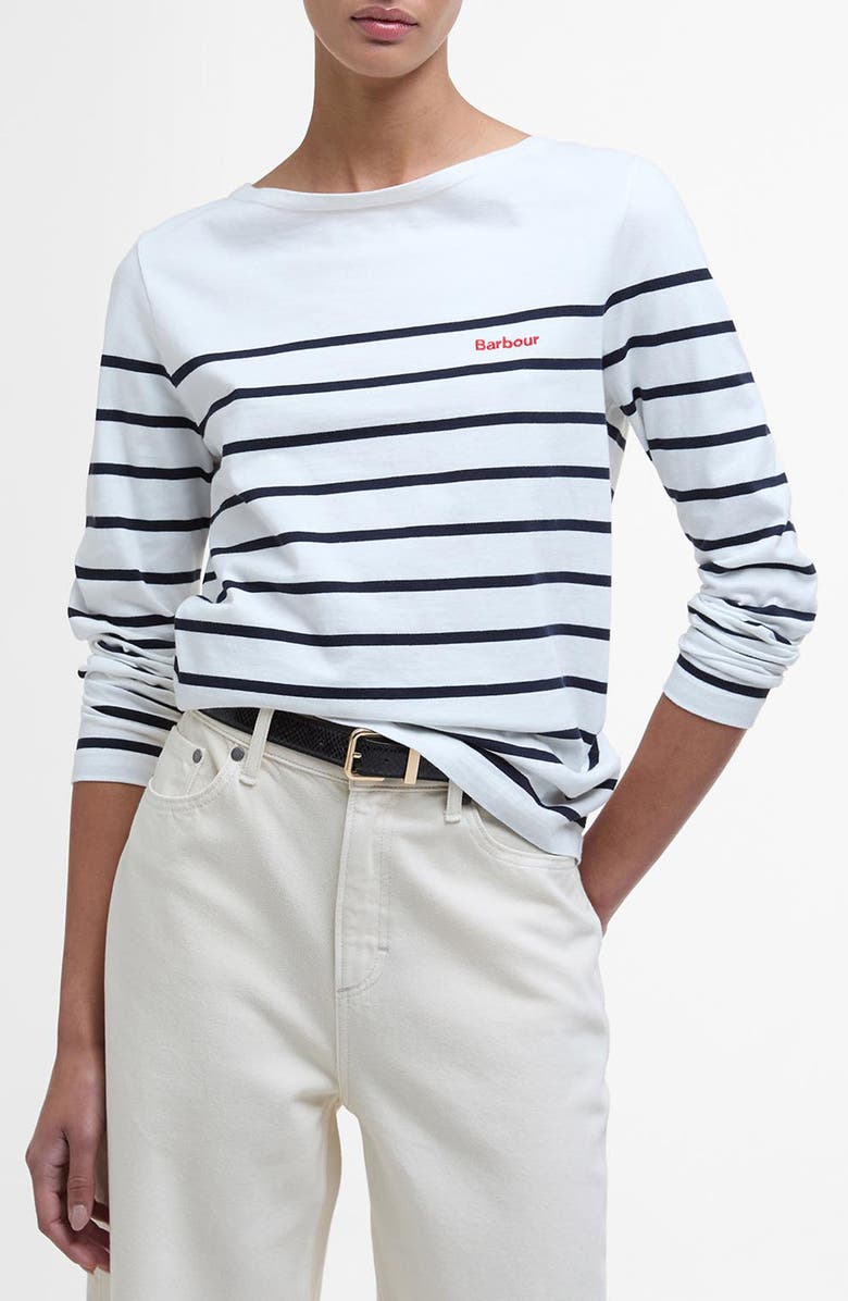 Barbour Bradley Stripe Cotton Top, Main, color, 