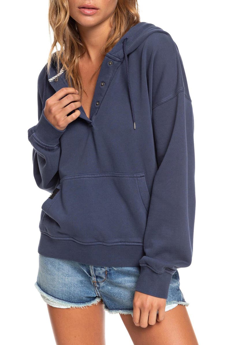 Roxy Girls Who Slide Hooded Sweatshirt, Main, color, 