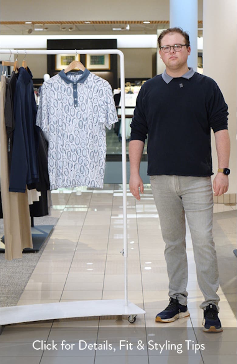 Core Club Coin Print Performance Polo, sales video thumbnail