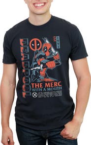 Marvel Men's Marvel The Merc with a Mouth 1991 Poster Graphic T-Shirt