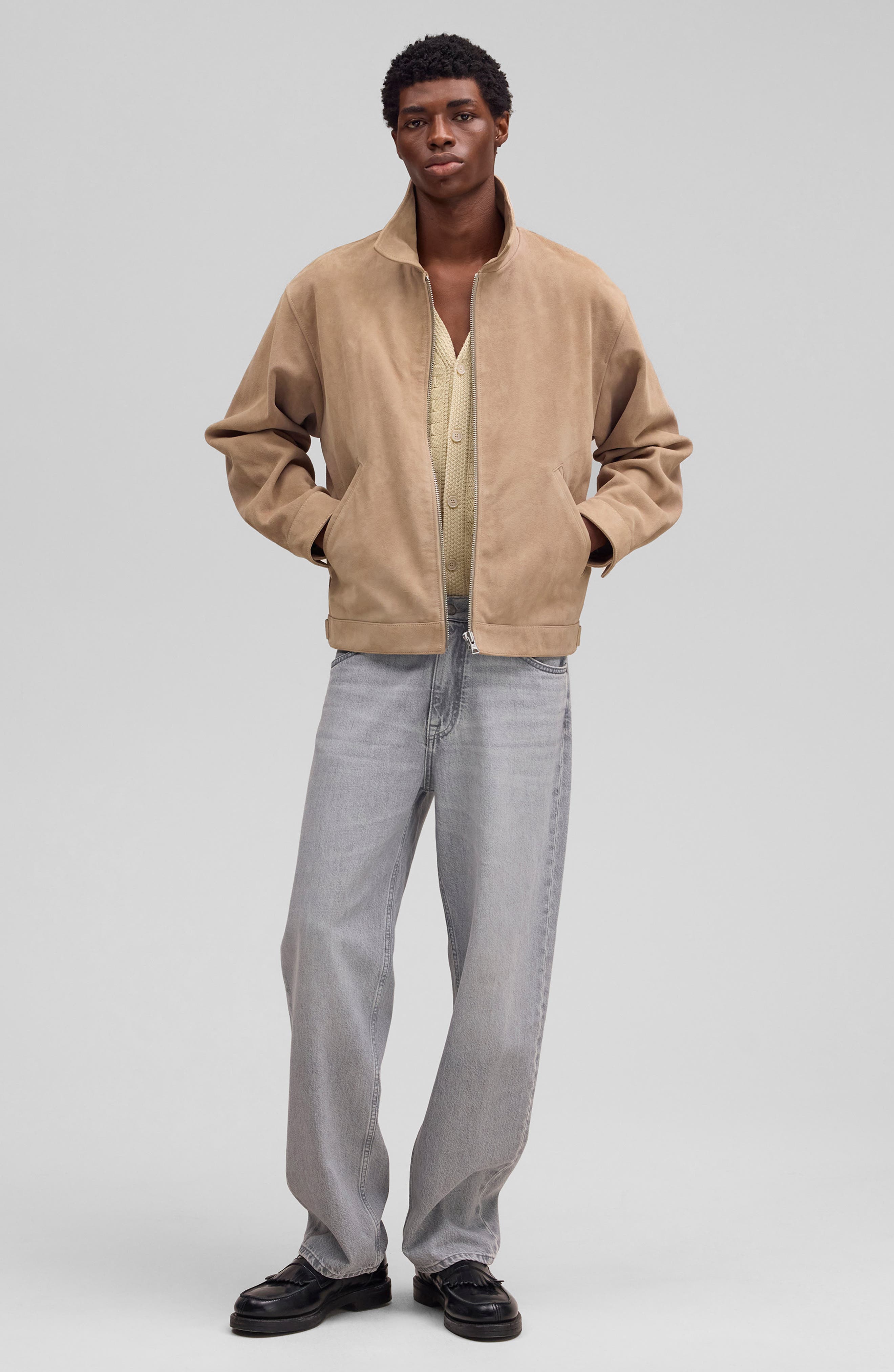 Мужские NN07 Petrus Goatskin Suede Jacket — фото 3