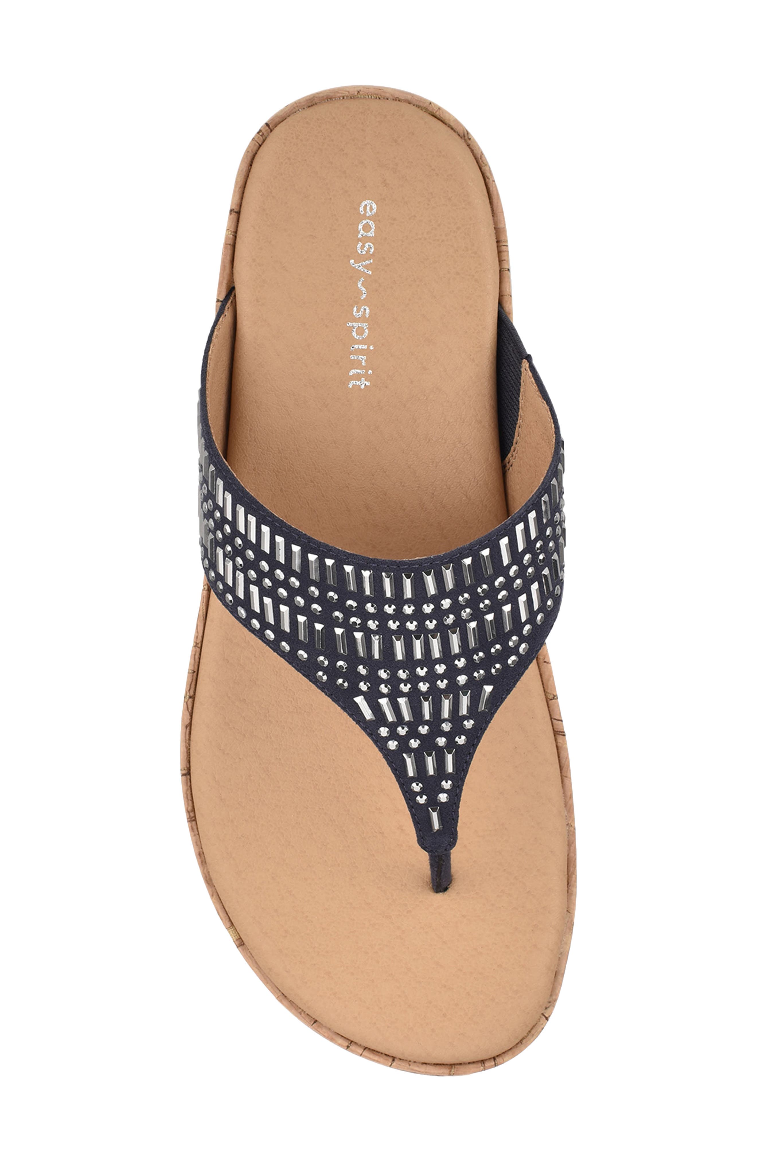 Landry Sandal, Alternate, color, NAVY FABRIC