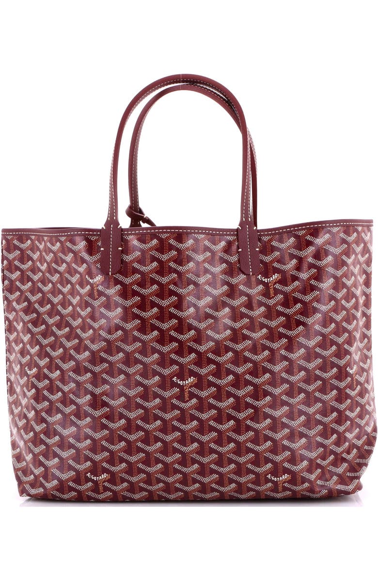 Pre-Owned Goyard Saint Louis Tote Coated Canvas PM, Main, color, Red