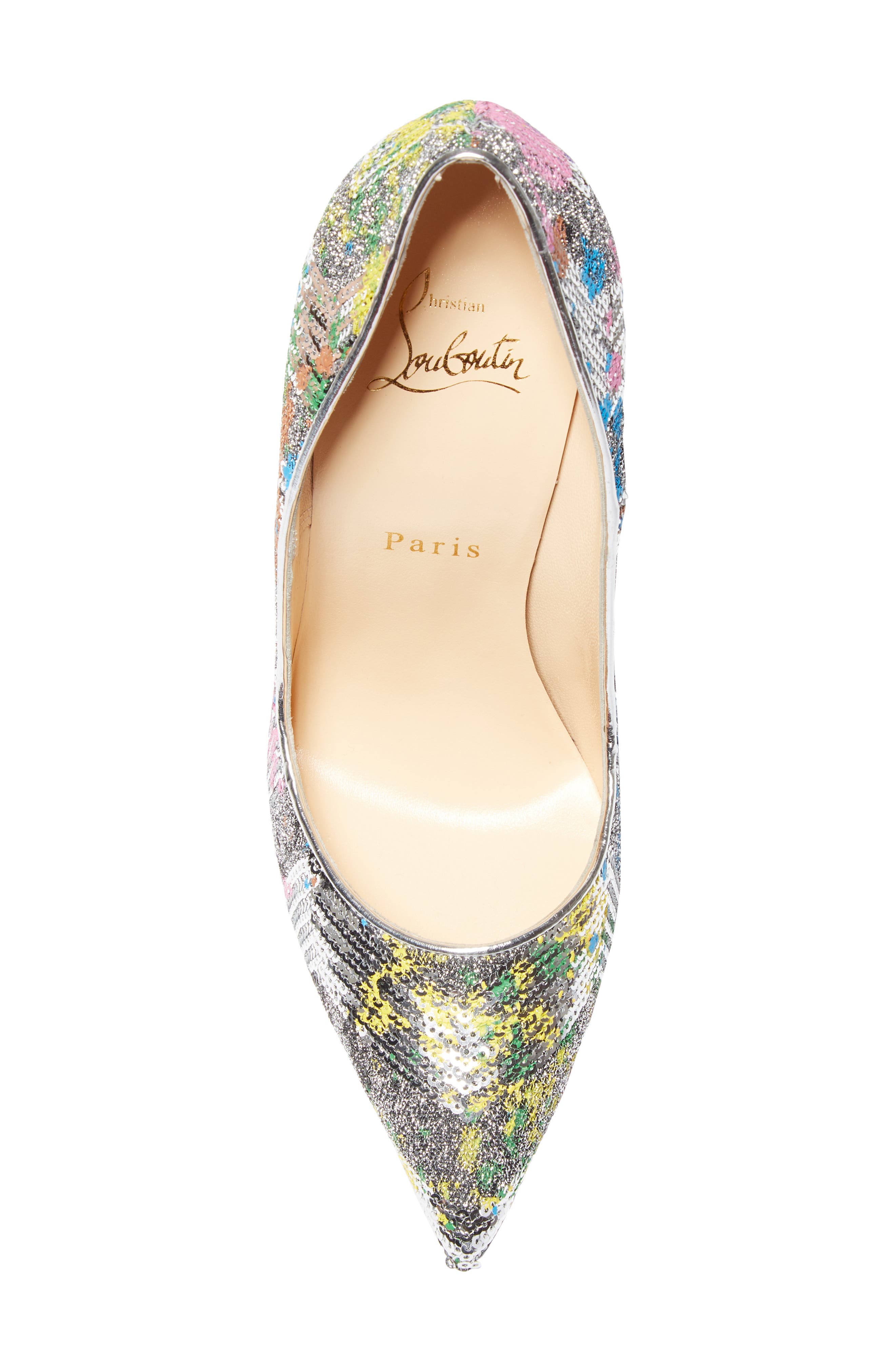 Christian Louboutin So Kate Sequin Pump, Alternate, color, 