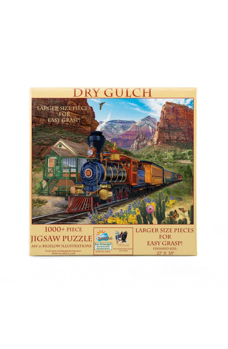 Sunsout Dry Gulch 1000 piece Jigsaw Puzzle for Adults Large Pieces, Alternate, color, Multicolor