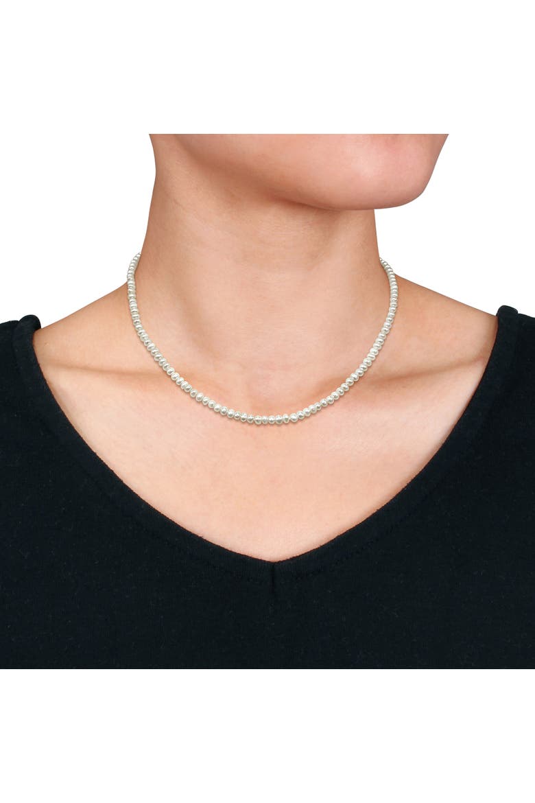 2-Piece Set Cultured Pearl Necklace & Bracelet 14k, Alternate, color, White Pearl