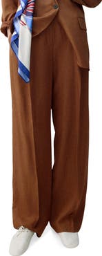 MANGO Minesota Pleated Pants