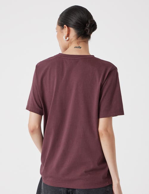 Hush Graphic Short Sleeve T-shirt In Burgundy